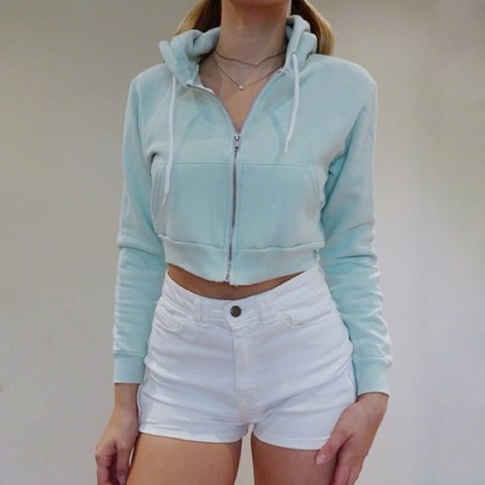 American apparel cropped hoodie